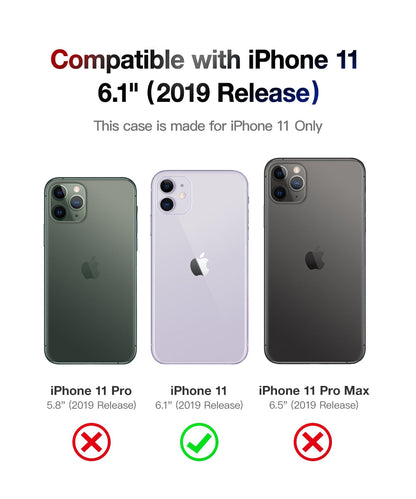 TPU Case For iPhone 11 Case Rugged Cell Phone Cases Heavy Duty Shockproof Drop Protection Cover For iPhone 11 6.1 Inch-3