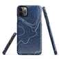 Blue Art Phone case for iPhone-5