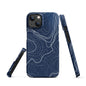 Blue Art Phone case for iPhone-18